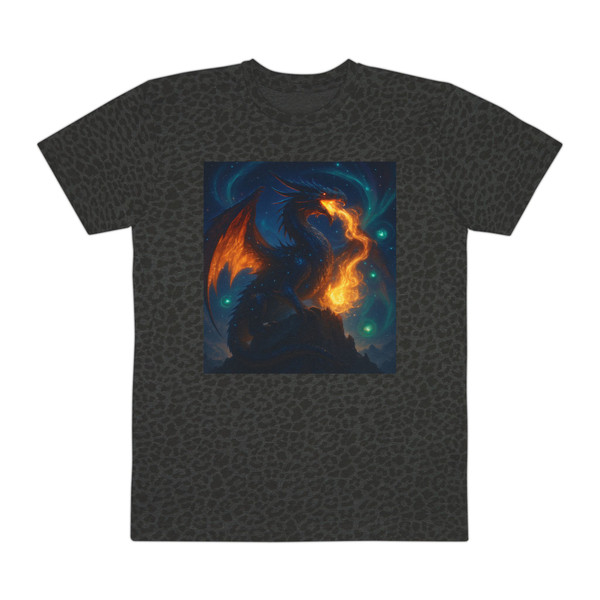 Eldralith, the Celestial Flame Wyrm - Men's Fine Jersey Tee