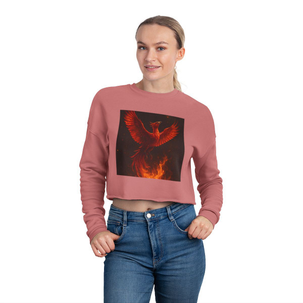 Eternal Flame Rising - Women's Cropped Sweatshirt