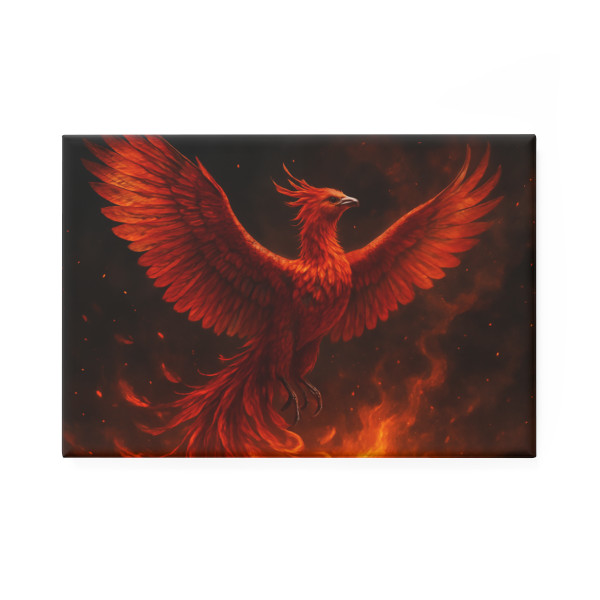 Eternal Flame Rising - Button Magnet, Rectangle (1 & 10 pcs)