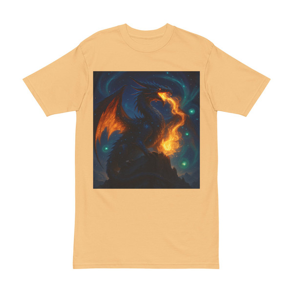 Eldralith, the Celestial Flame Wyrm - Men's Heavyweight Tee
