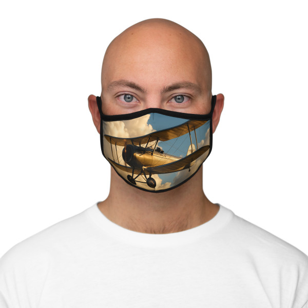 Soaring Above Clouds - Fitted Polyester Face Mask