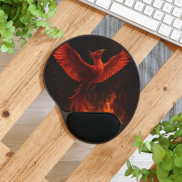 Eternal Flame Rising - Mouse Pad With Wrist Rest