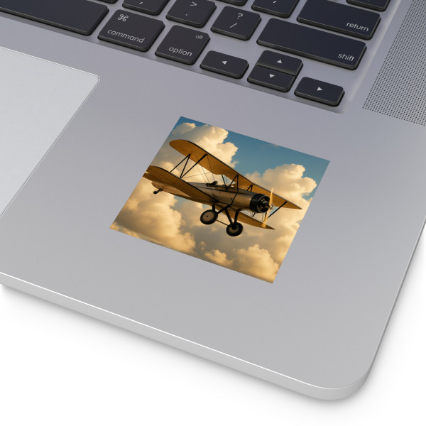 Soaring Above Clouds - Laminate Stickers, Square