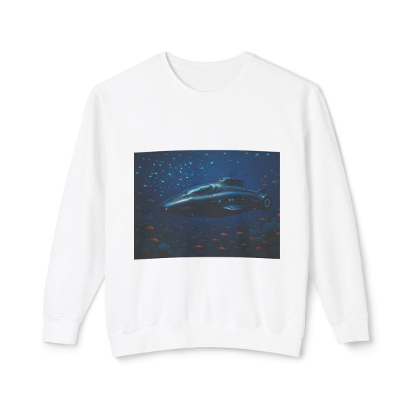 Deep Sea Voyager - Unisex Lightweight Crewneck Sweatshirt
