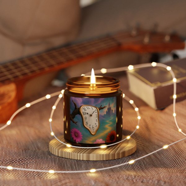 Eternal Dreamscape - Scented Soy Candle (Multi-Size, Amber Jar)