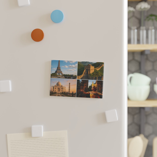 Timeless Journeys - Button Magnet, Rectangle (1 & 10 pcs)