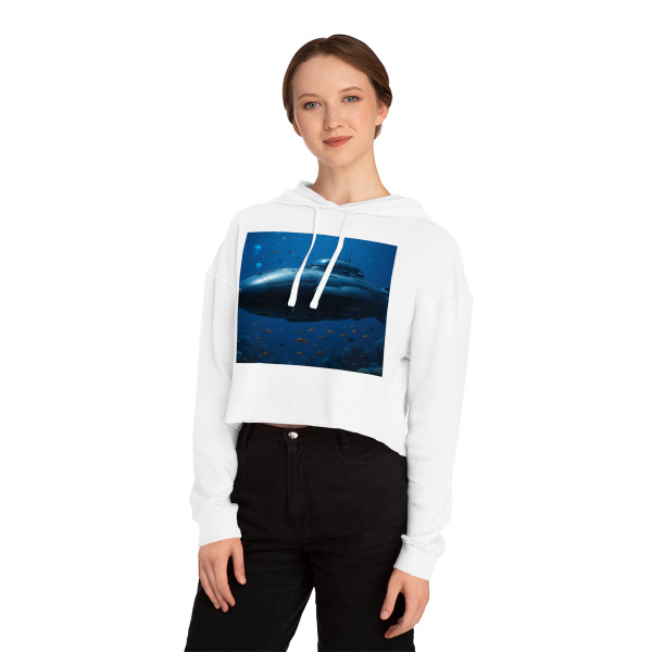 Deep Sea Voyager - Women’s Cropped Hooded Sweatshirt