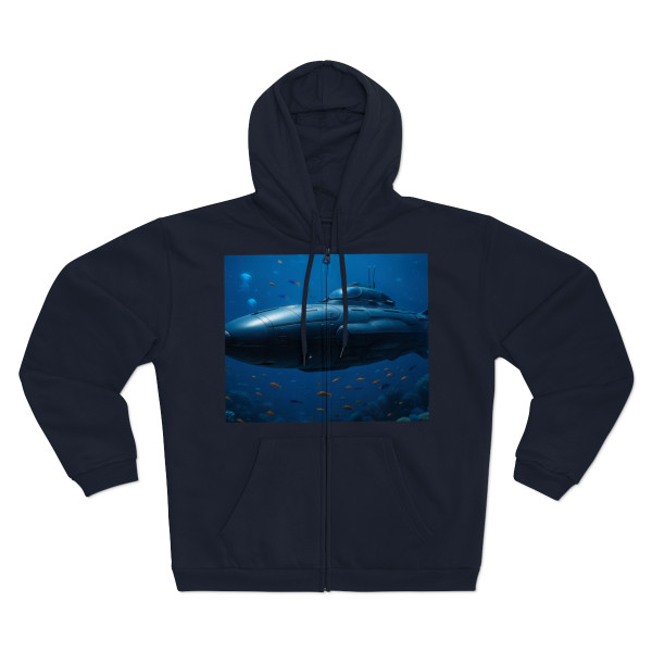 Deep Sea Voyager - Unisex Hooded Zip Sweatshirt
