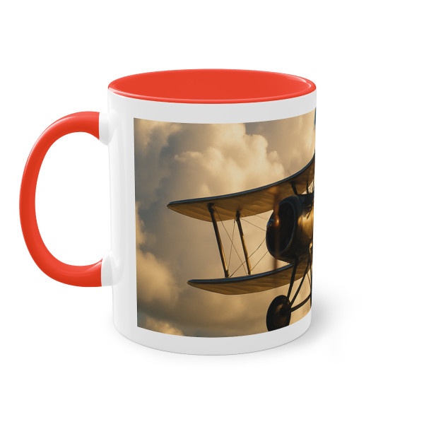 Soaring Above Clouds - Two-Tone Coffee Mug, 11oz