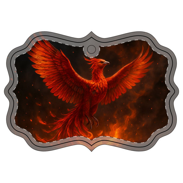 Eternal Flame Rising - Acrylic Ornament (Multi-depth)