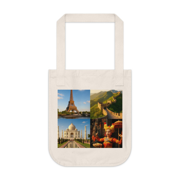 Timeless Journeys - Organic Canvas Tote Bag