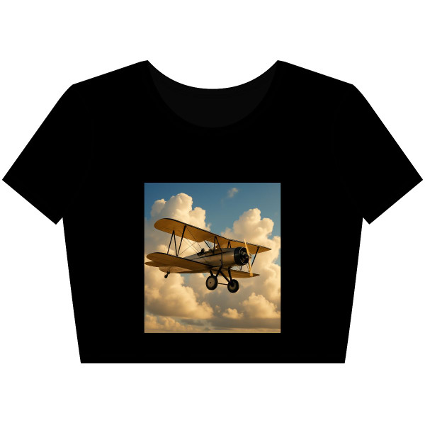 Soaring Above Clouds - Women’s Poly-Cotton Crop Tee