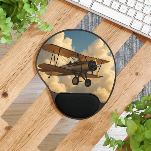 Soaring Above Clouds - Mouse Pad With Wrist Rest