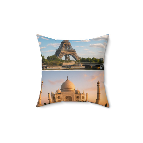 Timeless Journeys - Spun Polyester Square Pillow