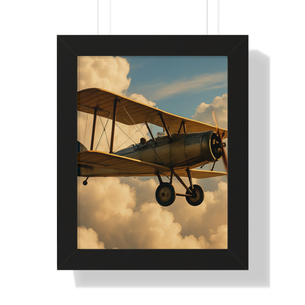 Soaring Above Clouds - Framed Vertical Poster