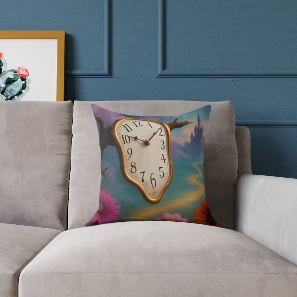 Eternal Dreamscape - Square Poly Canvas Pillow