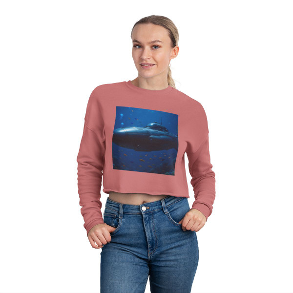 Deep Sea Voyager - Women's Cropped Sweatshirt