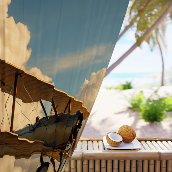 Soaring Above Clouds - Window Curtains (1 Piece)