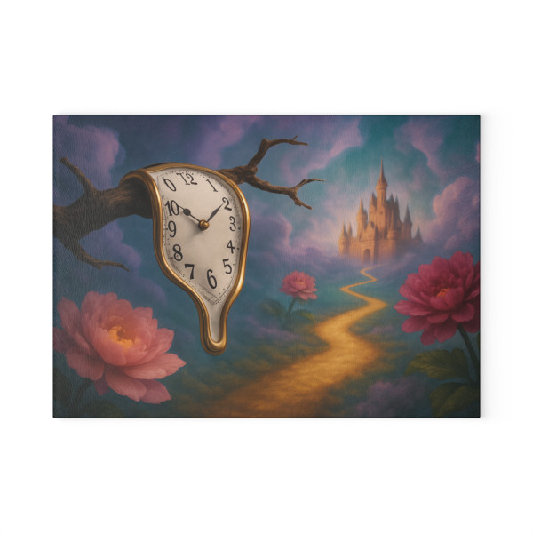 Eternal Dreamscape - Glass Cutting Board