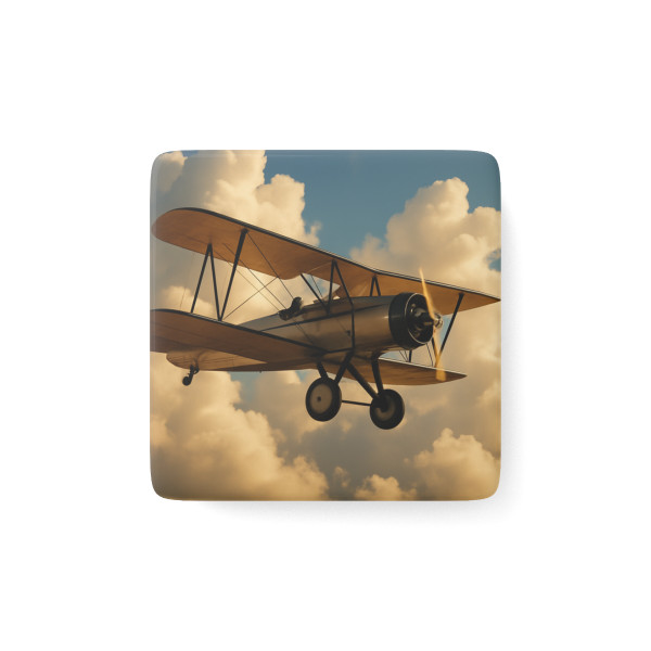 Soaring Above Clouds - Porcelain Magnet, Square