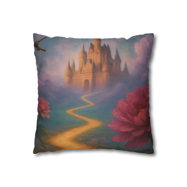 Eternal Dreamscape - Spun Polyester Square Pillowcase