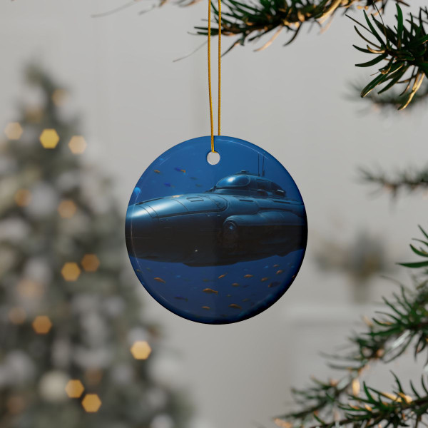 Deep Sea Voyager - Ceramic Ornaments, 2-Side Print, (1pc, 3pcs, 5pcs, 10pcs)