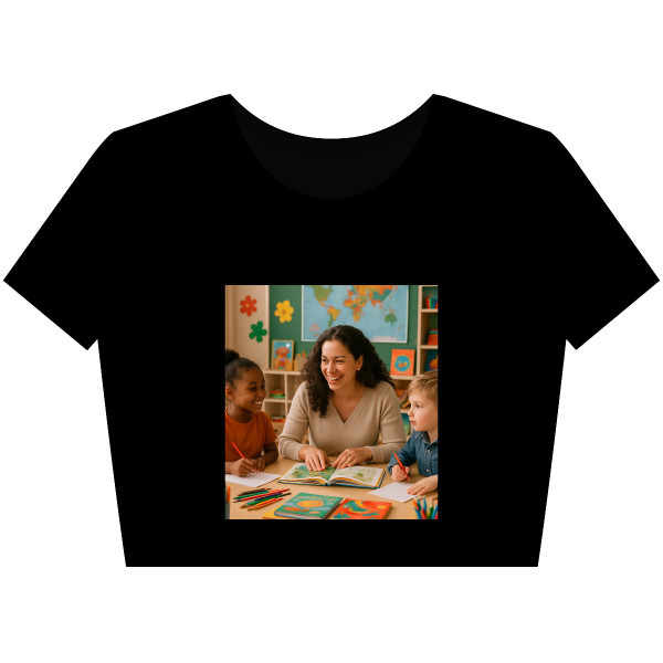 Nurturing Young Minds - Women’s Poly-Cotton Crop Tee