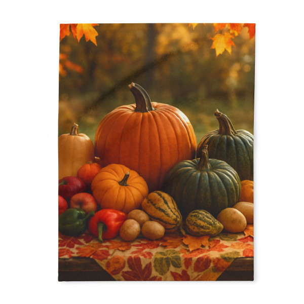Harvest Table Gathering - Arctic Fleece Blanket