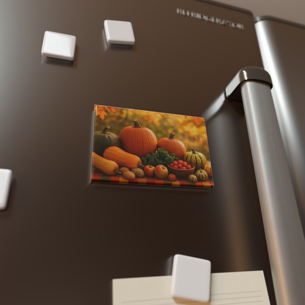 Harvest Table Gathering - Button Magnet, Rectangle (1 & 10 pcs)