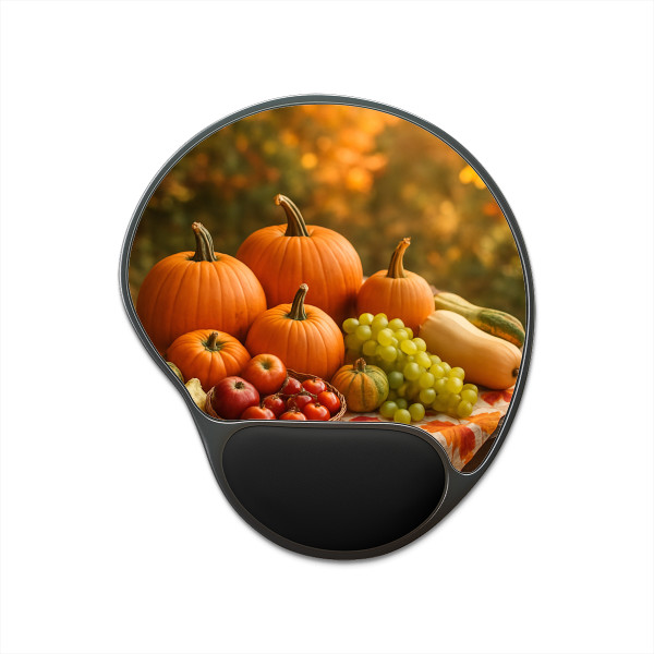 Harvest Table Gathering - Mouse Pad With Wrist Rest