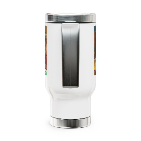 Nurturing Young Minds - Stainless Steel Travel Mug with Handle, 14oz