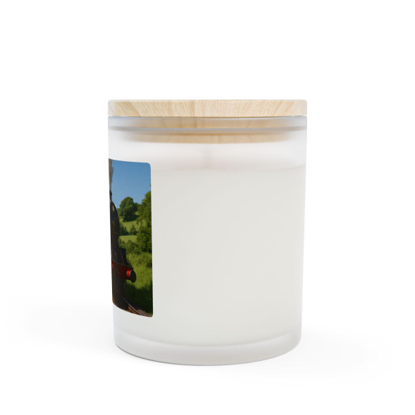 Whistle of the Past - Frosted Glass Candle, 11oz