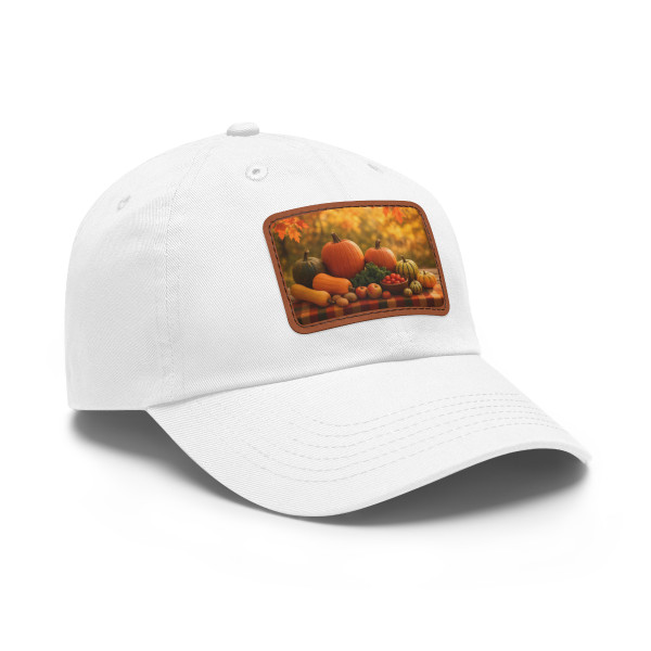 Harvest Table Gathering - Dad Hat with Leather Patch (Rectangle)
