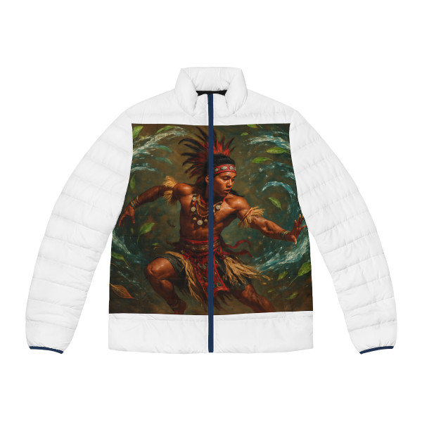 Nature's Spirit Dance - Men's Puffer Jacket (AOP)