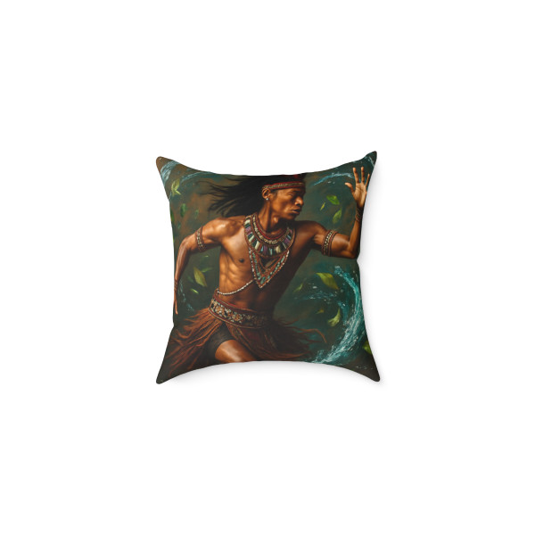 Nature's Spirit Dance - Square Poly Canvas Pillow
