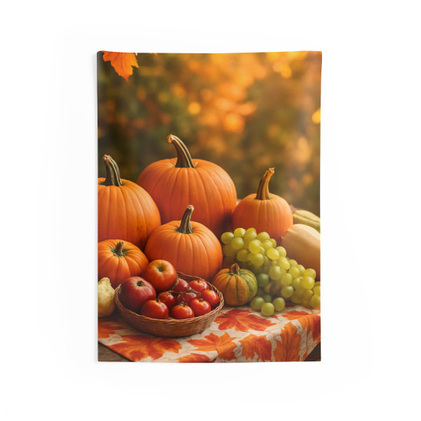 Harvest Table Gathering - Indoor Wall Tapestries