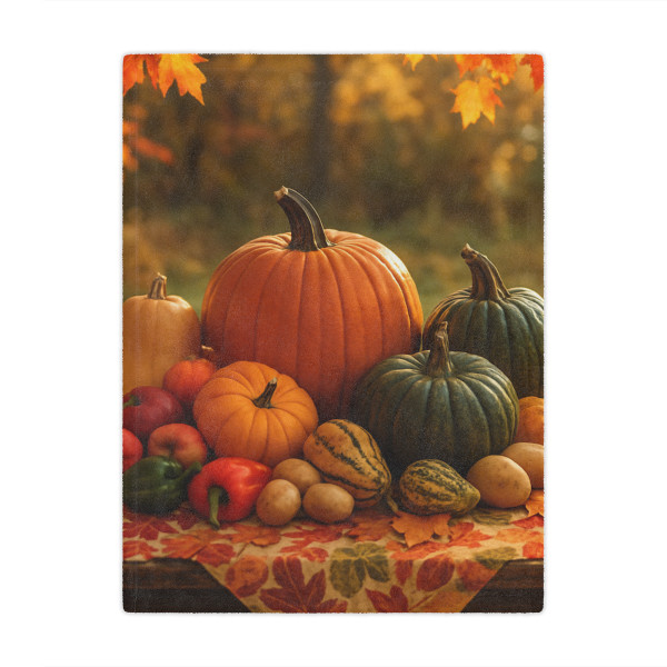 Harvest Table Gathering - Minky Blanket