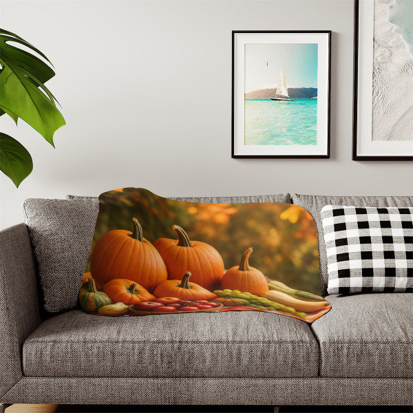 Harvest Table Gathering - Sherpa Blanket, Two Colors