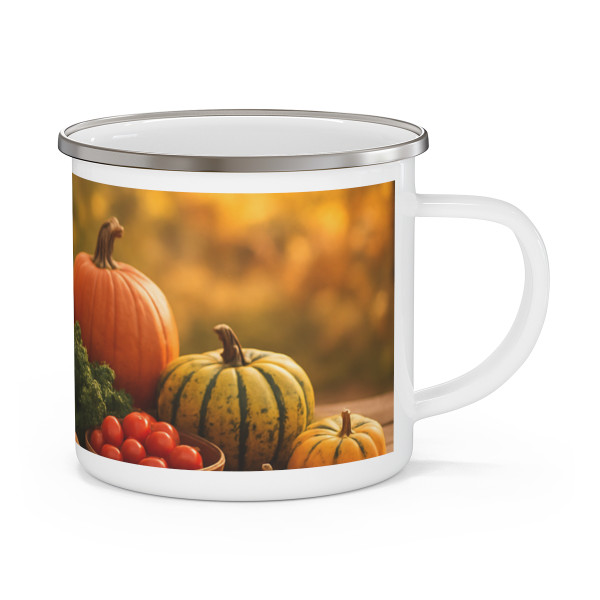 Harvest Table Gathering - Enamel Camping Mug