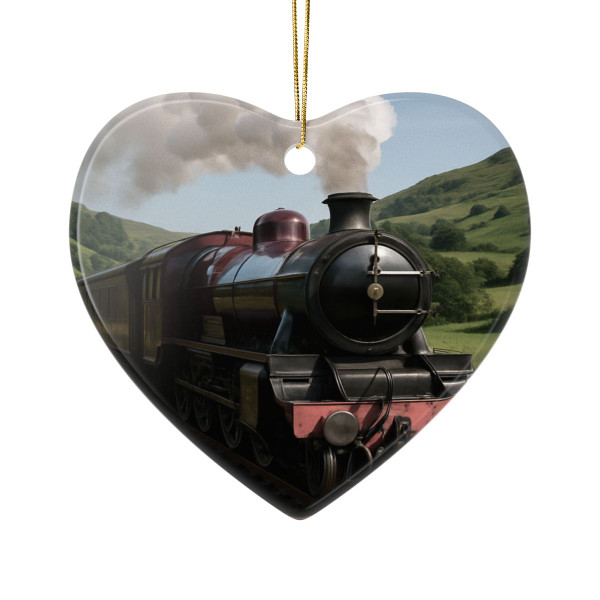 Whistle of the Past - Ceramic Ornaments, 2-Side Print