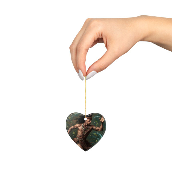 Nature's Spirit Dance - Ceramic Ornaments, 1-Side Print