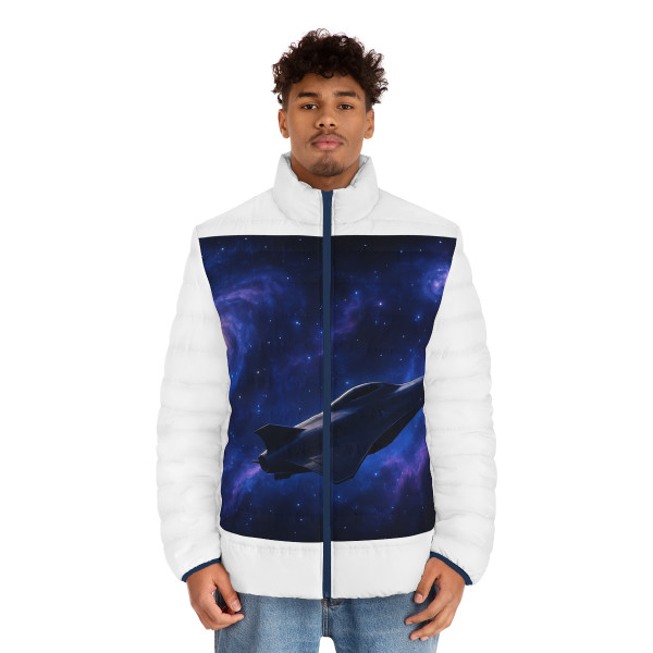 Galactic Odyssey - Men's Puffer Jacket (AOP)