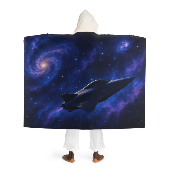 Galactic Odyssey - Hooded Sherpa Fleece Blanket