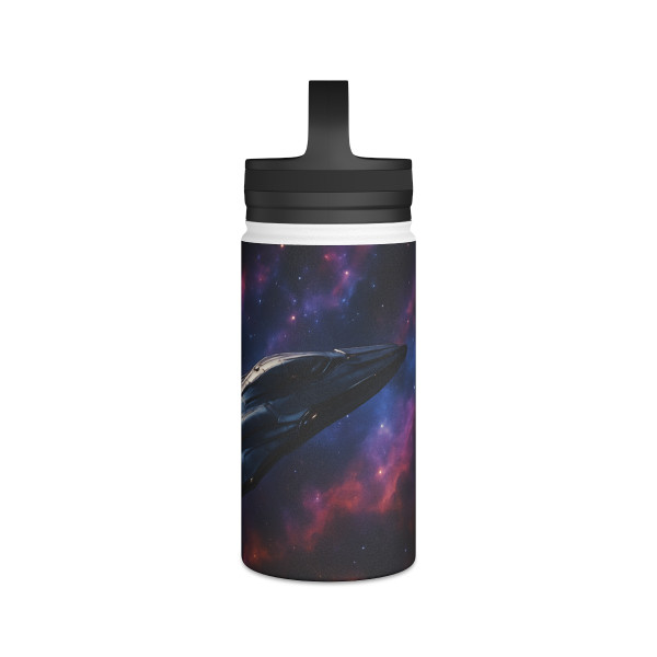 Galactic Voyager - Stainless Steel Water Bottle, Handle Lid