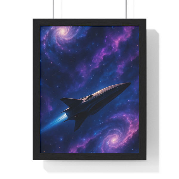 Galactic Odyssey - Vertical Framed Poster