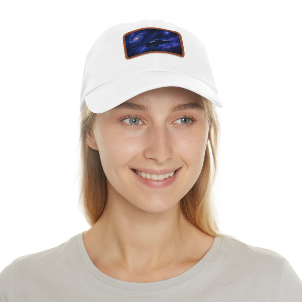 Galactic Odyssey - Dad Hat with Leather Patch (Rectangle)