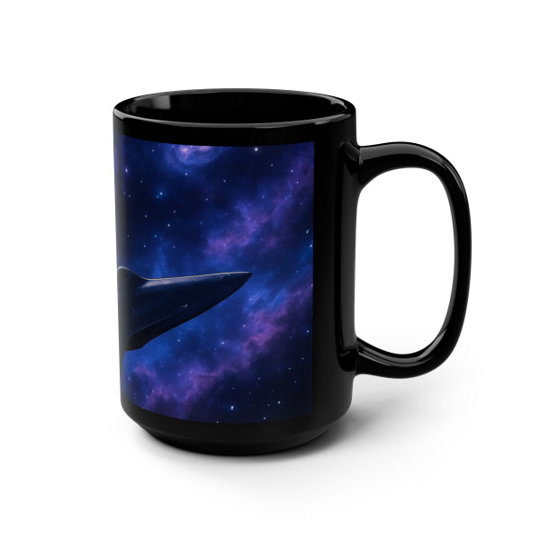 Galactic Odyssey - Black Mug, 15oz