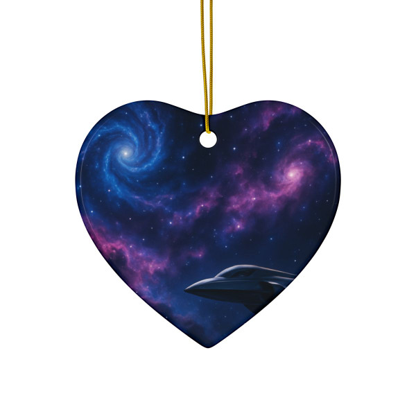 Galactic Odyssey - Ceramic Ornaments, 2-Side Print, (1pc, 3pcs, 5pcs, 10pcs)