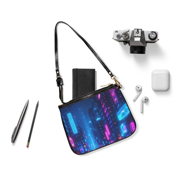 Cyberpunk Dreamscape - Small Shoulder Bag