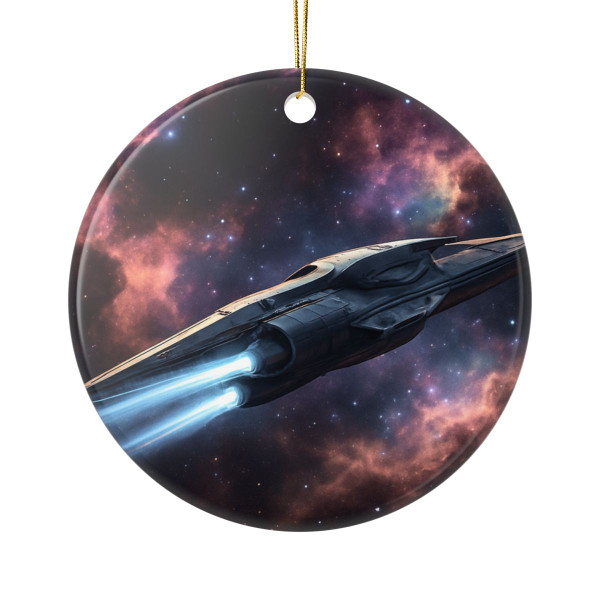 Galactic Voyager - Ceramic Ornaments, 2-Side Print
